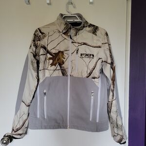 FXR Outdoor Camouflage Softshell Jacket - Grey & Cream Real Tree